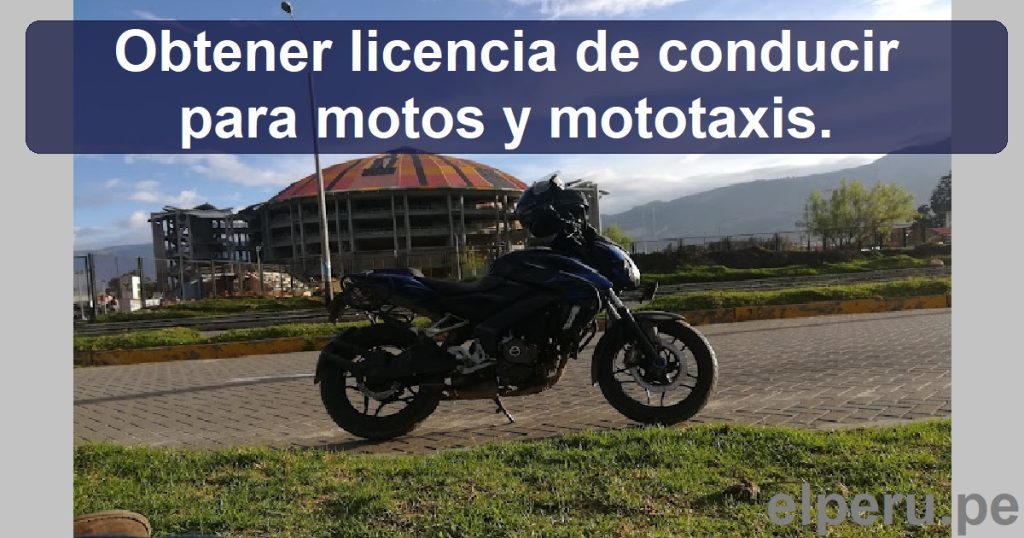 Licencia de conducir para motos