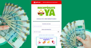 Bono Recupérate Ya gob pe