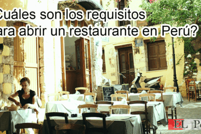 requisitos para abrir un restaurante en Perú