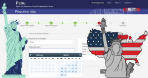 cita para la visa americana desde Perú