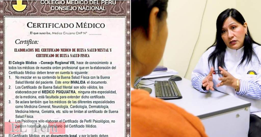 Requisitos para obtener un certificado de salud mental en Perú
