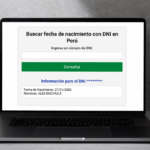 Buscar fecha de nacimiento con DNI en Perú