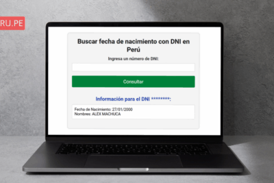 Buscar fecha de nacimiento con DNI en Perú