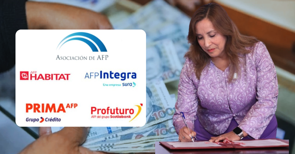 Dina Boluarte aprueba ley para el retiro de hasta 4 UIT de las AFP