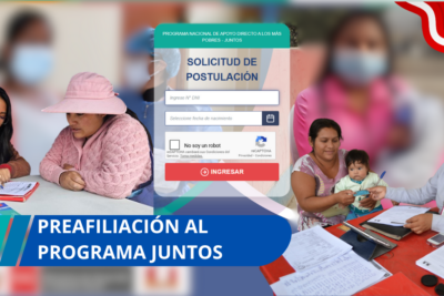 preafiliación al programa Juntos