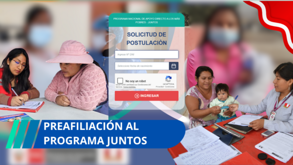 preafiliación al programa Juntos