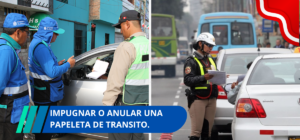 impugnar o anular una papeleta de transito