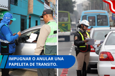 impugnar o anular una papeleta de transito