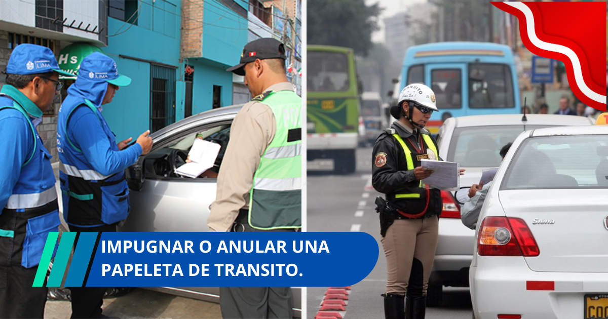 ¿Cómo impugnar o anular una papeleta de transito indebida por internet?