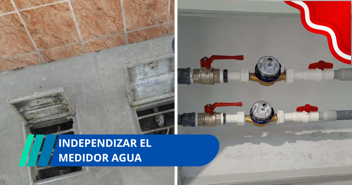¿Cómo independizar el medidor de agua en una casa multifamiliar?