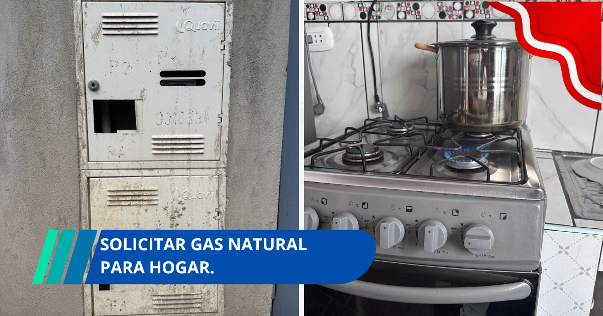 Requisitos para solicitar Gas natural para hogar