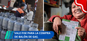 vale FISE para la compra de balón de gas