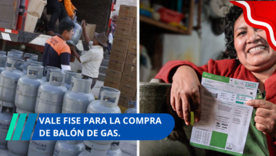 vale FISE para la compra de balón de gas