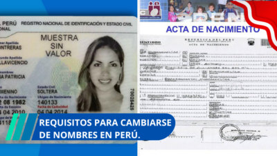 Requisitos para cambiarse de nombres en Perú