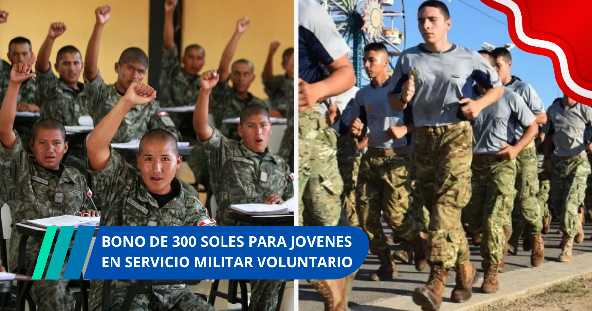 Bono de 300 soles para quienes presten servicio militar voluntario
