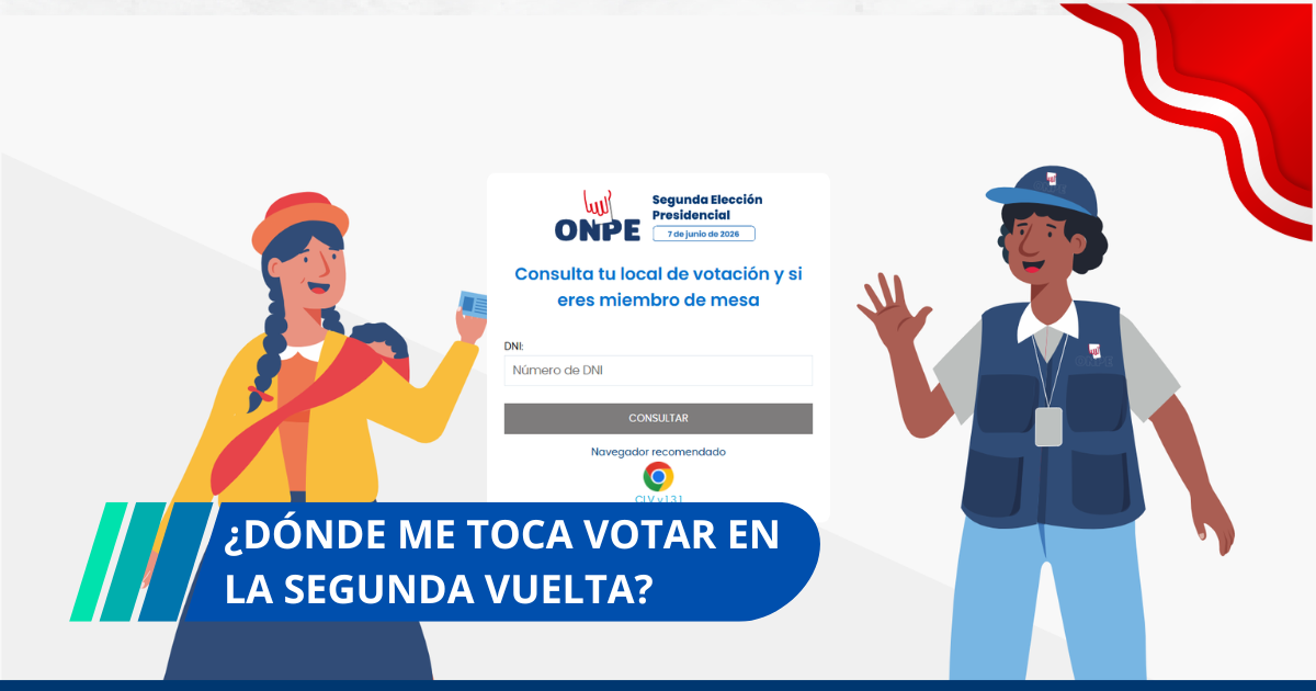 Consulta dónde te toca votar para segunda vuelta presidencial este domingo 7 de junio