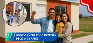 Nuevo bono para jóvenes de 20 a 28 años