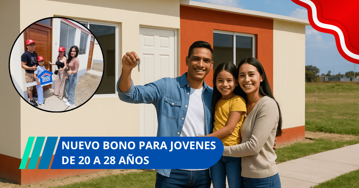 Nuevo Bono Techo Propio para jóvenes de 20 a 28 años de S/.10 300 para comprar su primera vivienda