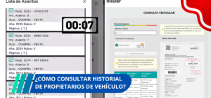 ¿Cómo consultar historial de propietarios de vehículo?