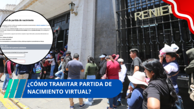 ¿Cómo tramitar partida de nacimiento virtual