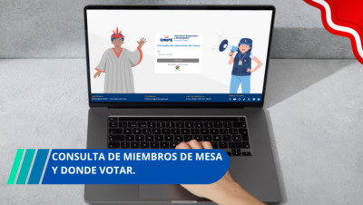Consulta miembros de mesa y donde votar en las elecciones regionales y municipales