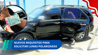 Nuevos requisitos para solicitar lunas polarizadas