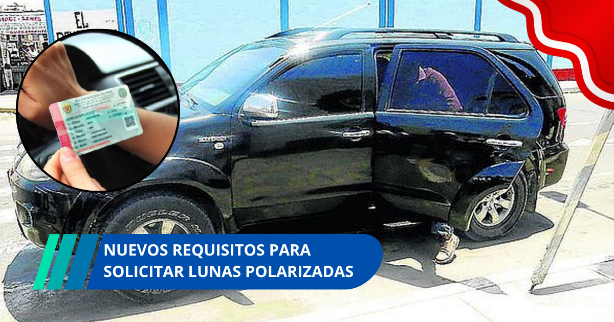 Nuevos requisitos para solicitar permiso de lunas polarizadas