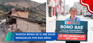 bono de 500 soles mensuales por dos años