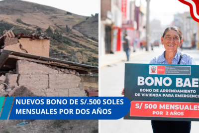 bono de 500 soles mensuales por dos años