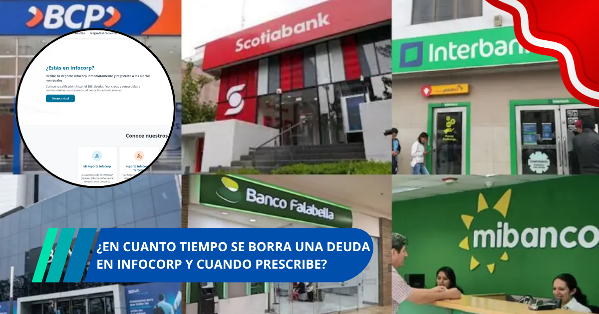 ¿En cuanto tiempo se borra una deuda en Infocorp y cuando prescribe?