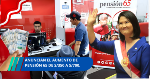 Anuncian el aumento de Pensión 65