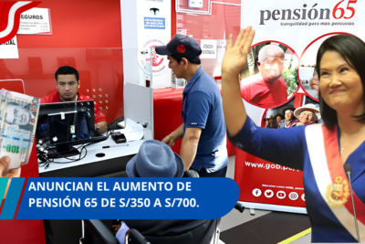 Anuncian el aumento de Pensión 65