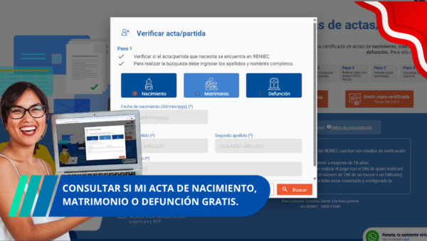 consultar si mi acta de nacimiento, matrimonio o defunción Gratis