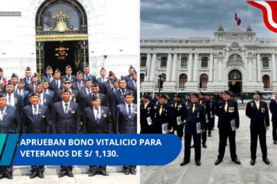 Aprueban bono vitalicio para veteranos