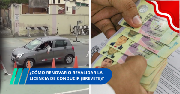 Requisitos para revalidar licencia de conducir A1 (Brevete)