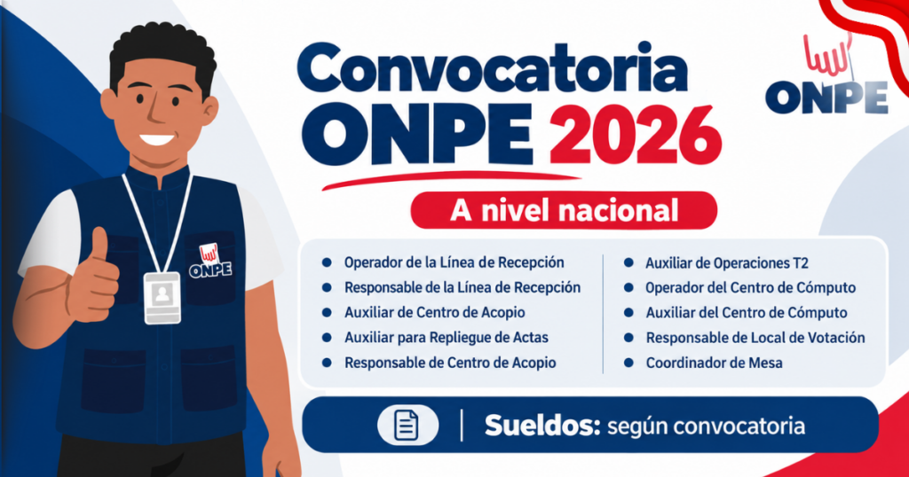Convocatoria ONPE 2026