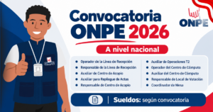 Convocatoria ONPE 2026