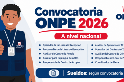 Convocatoria ONPE 2026