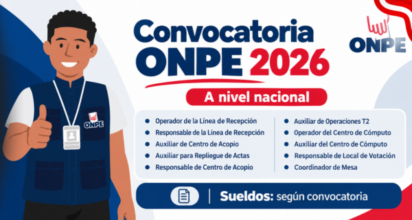 Convocatoria ONPE 2026