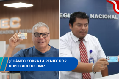 Cuánto cobra la RENIEC por duplicado de DNI