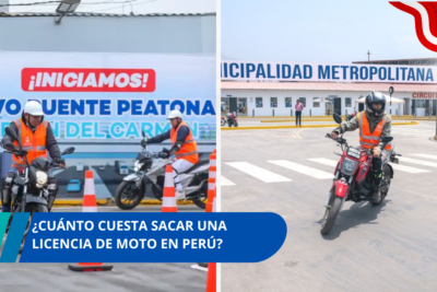 ¿Cuánto cuesta sacar una licencia de moto en Perú?