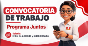 Programa Juntos ofrece 15 vacantes