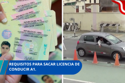 Requisitos para sacar licencia de conducir A1