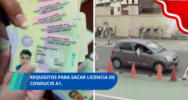 Requisitos para sacar licencia de conducir A1