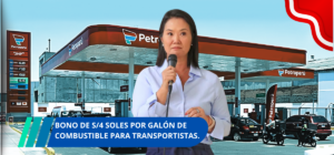 bono de 4 soles por galón de combustible para transportistas