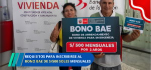 requisitos para inscribirse al bono BAE