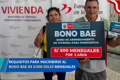 requisitos para inscribirse al bono BAE