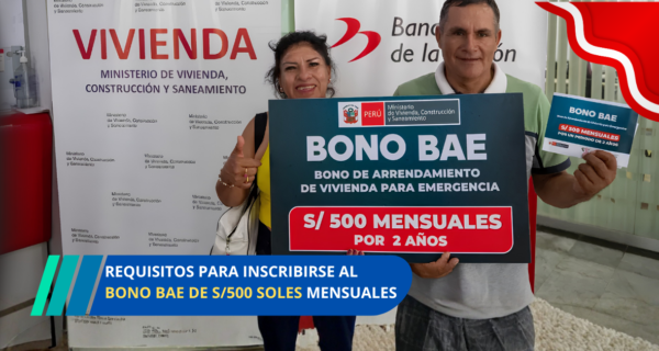 requisitos para inscribirse al bono BAE