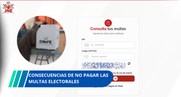 Consecuencias de no pagar las multas electorales