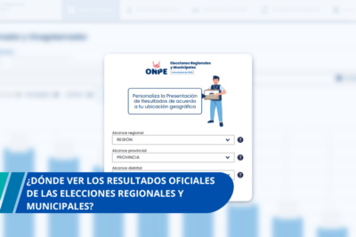 Dónde ver los resultados oficiales de las Elecciones Regionales y Municipales